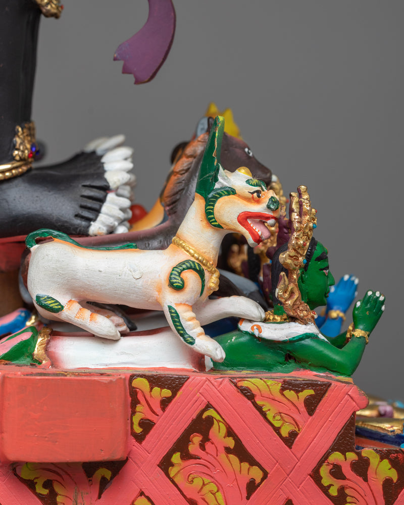 Heruka Yamantaka with Consort Statue | Embodiment of Divine Power and Wisdom