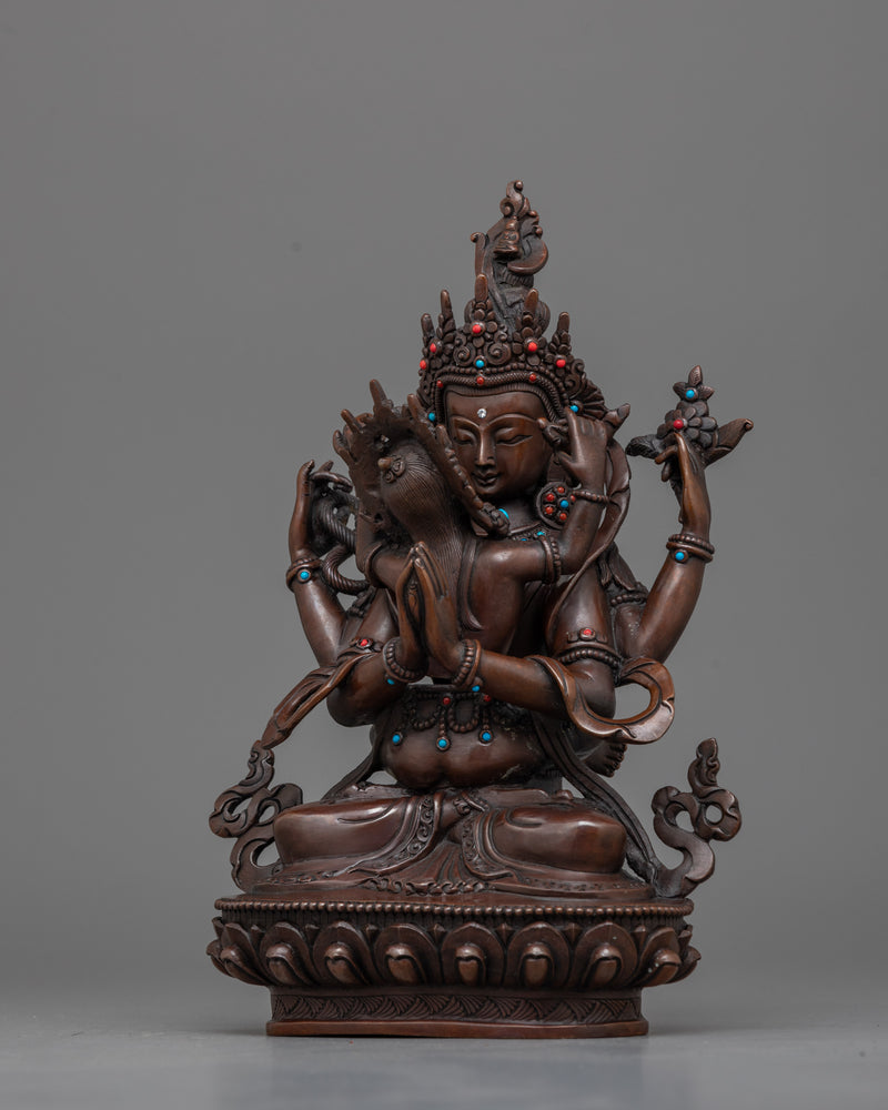 Chenrezig Yab-Yum Statue | Embrace Compassion and Harmony