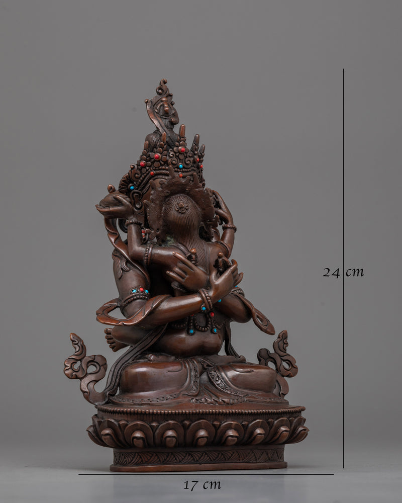 Vajradhara Yab-Yum Statue | Embodiment of Spiritual Union