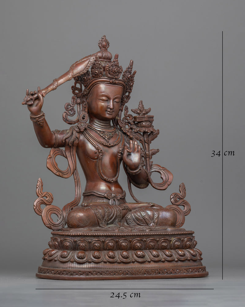 Knowledge Deity Manjushri Statue | Embodiment of Wisdom and intelligence