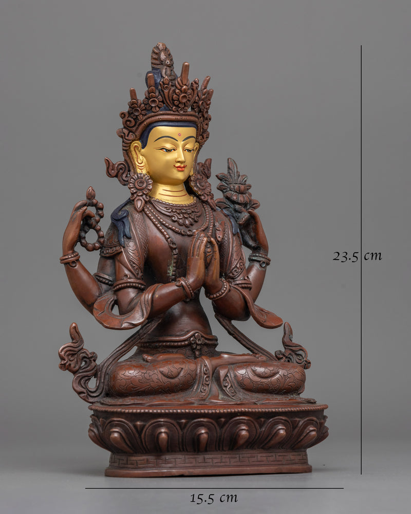 Buddhist Chenrezig Statue | Divine Compassion Embodied