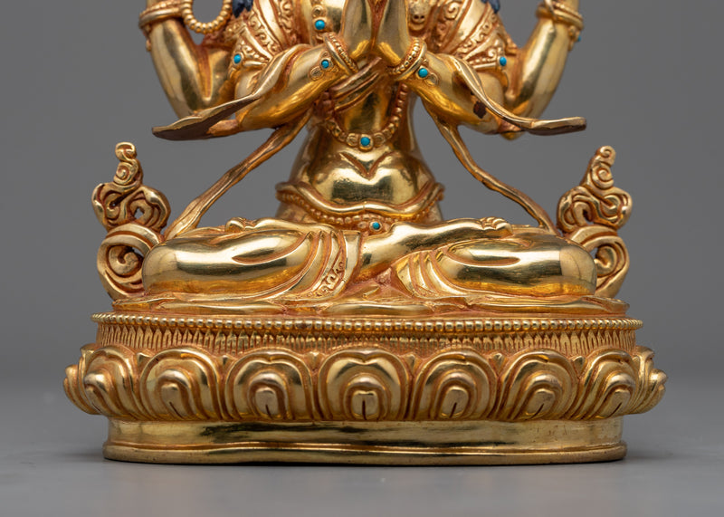 Compassion Deity Chenresig Statue | Radiating Divine Love and Mercy