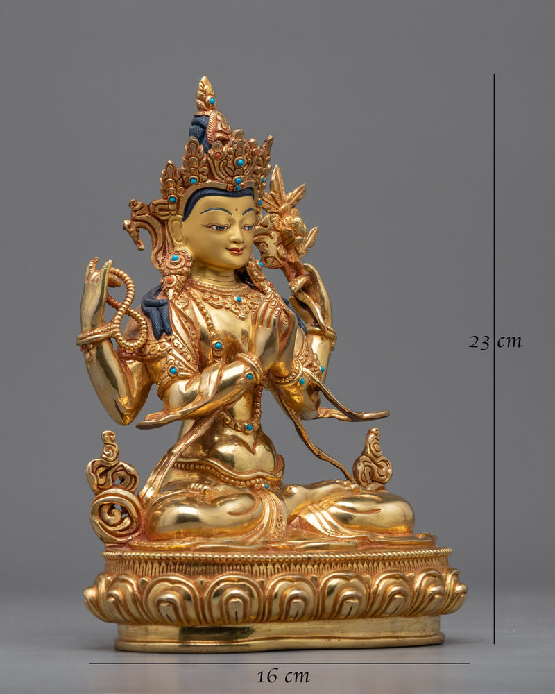 Compassion Deity Chenresig Statue | Radiating Divine Love and Mercy