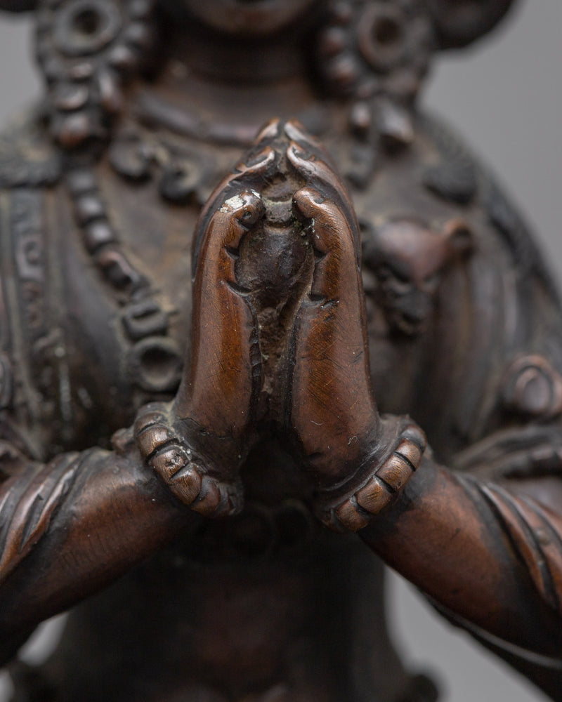 The Buddhist Deity of Mercy Chenrezig Statue | Radiating Compassion and Spiritual Blessings