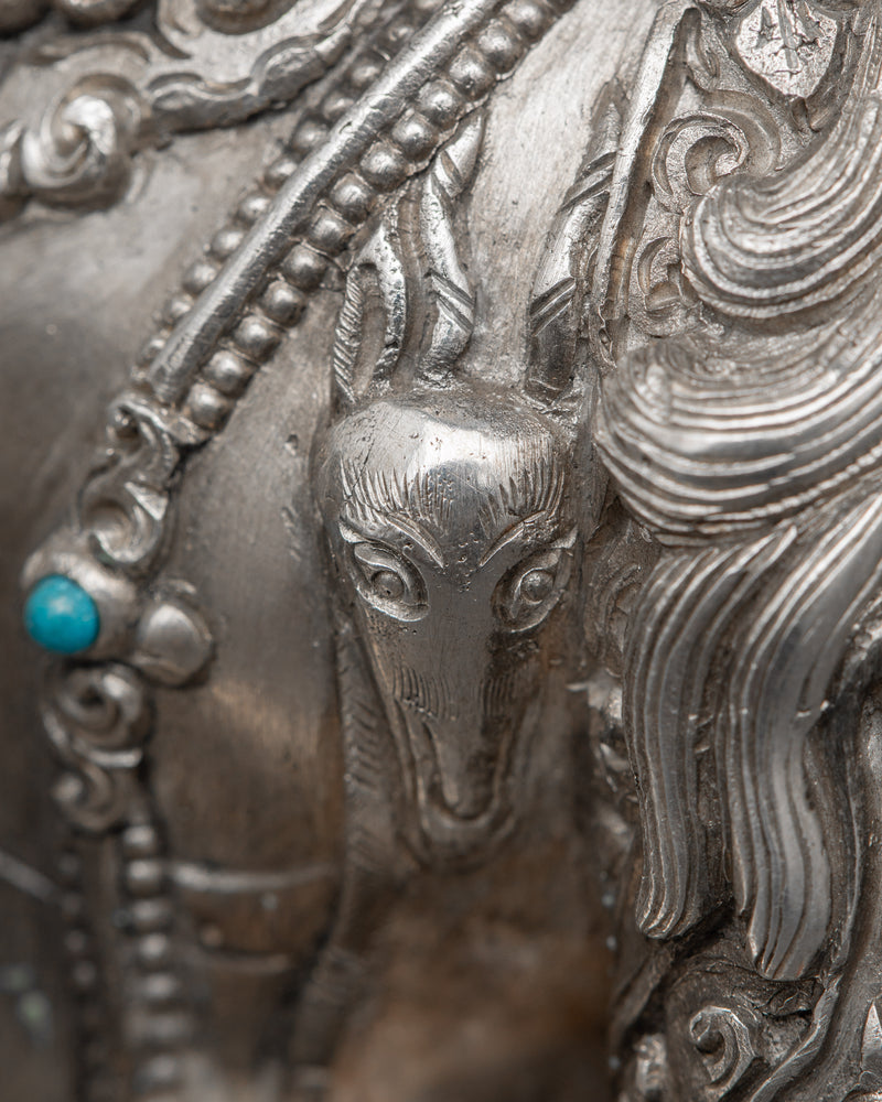 Sterling Silver Chenrezig Statue | Dive into the Compassionate Realm