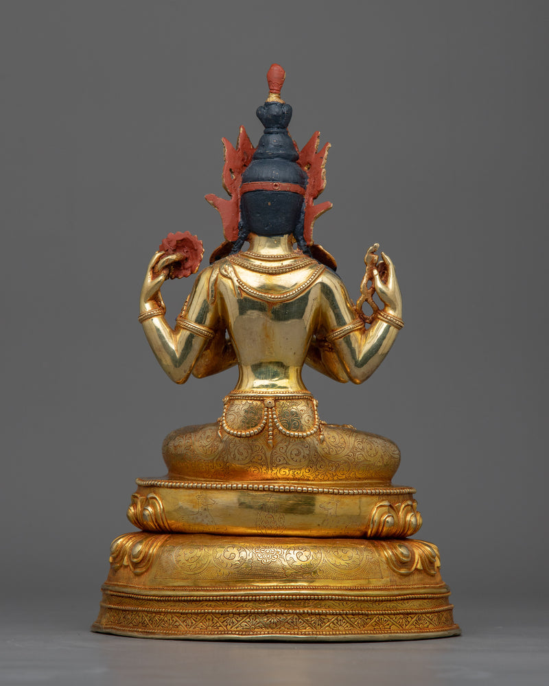 Chenrezig Compassion Deity Statue | Embodiment of Divine Kindness