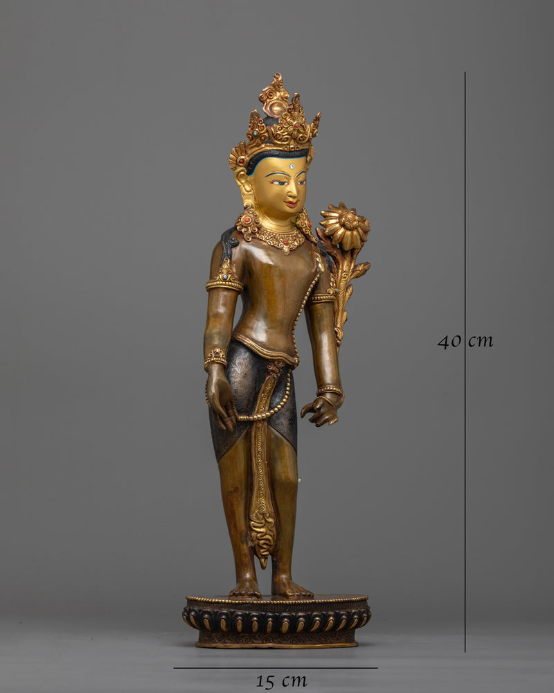 Standing Compassion Deity Chenrezig Statue | Symbol of Divine Love