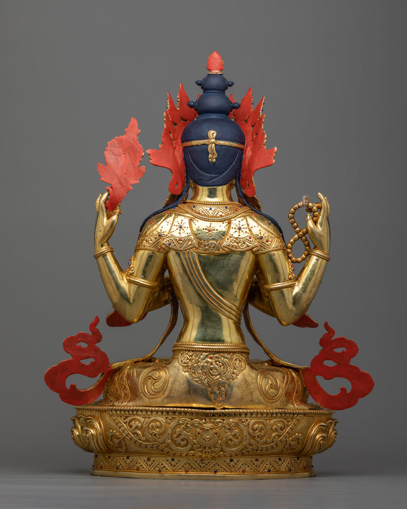 Kindness Deity Chenrezig Statue | Embodiment of Compassion