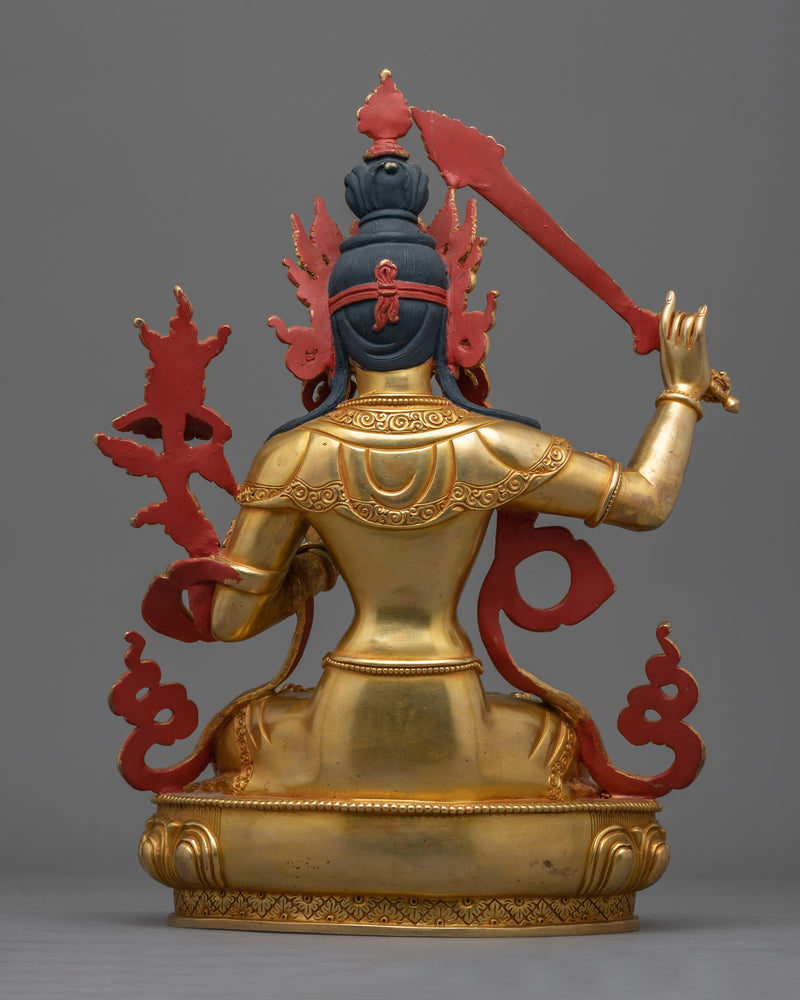 Deity of Wisdom Manjushri Statue | Symbol of Enlightened Knowledge