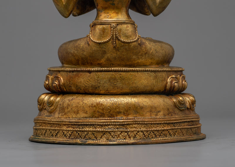 Chenrezig Antique Figurine | Embrace Compassion and Cultivate Harmony