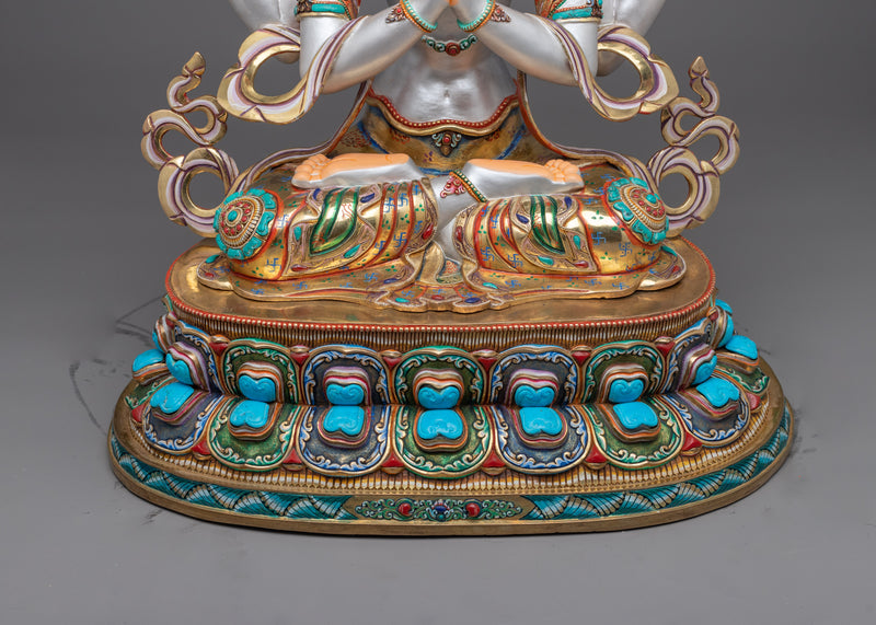 Serene Chenrezig Figure | Embrace Divine Compassion and Wisdom