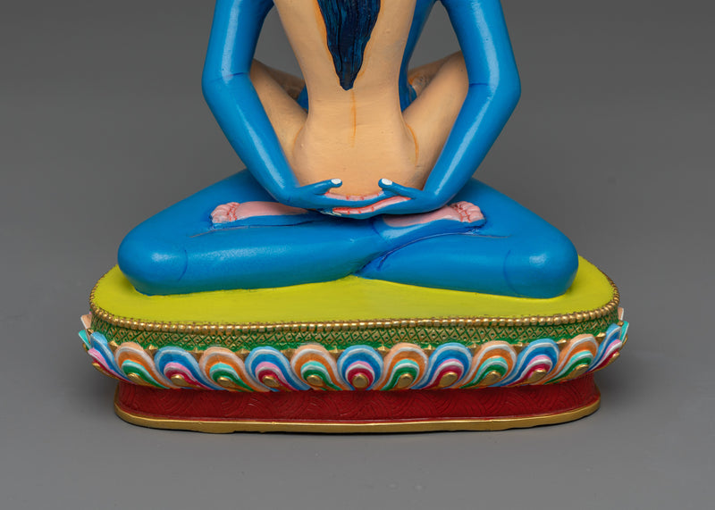 Blue Samantabhadra with Consort Statue | Union of Wisdom and Practice