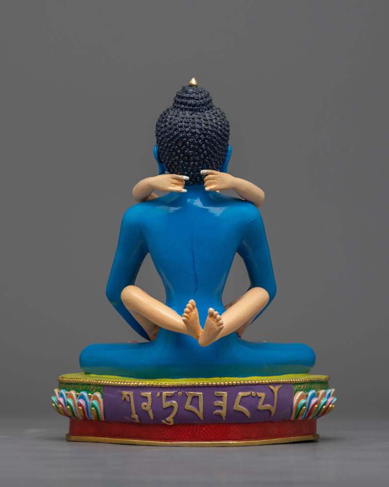 Blue Samantabhadra with Consort Statue | Union of Wisdom and Practice