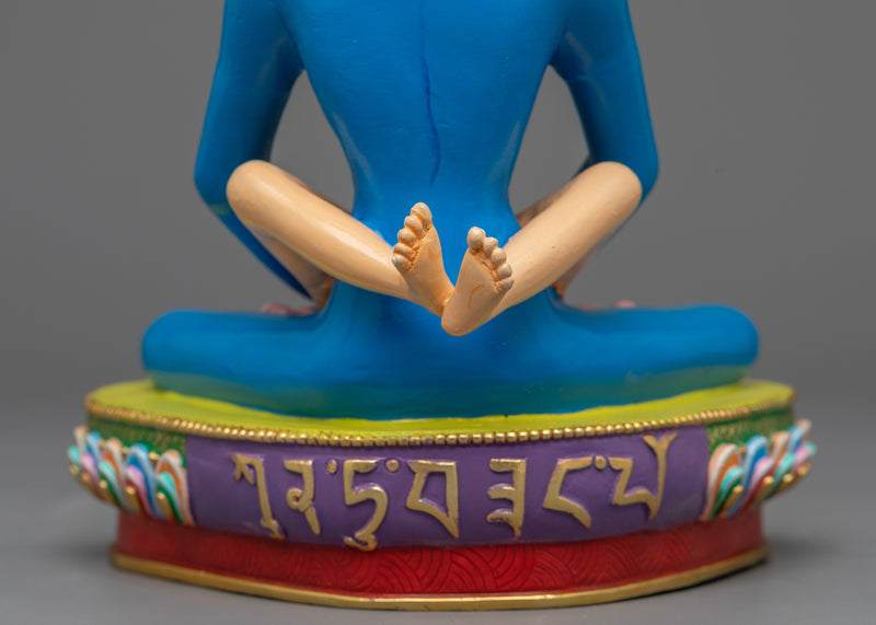 Blue Samantabhadra with Consort Statue | Union of Wisdom and Practice