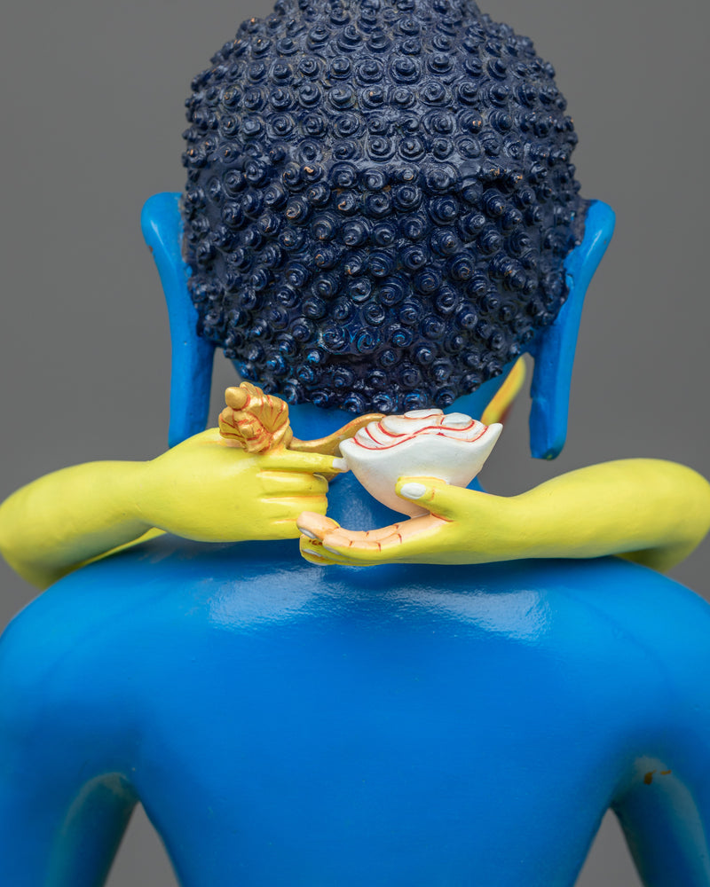 Blue Samantabhadra with Consort Statue | Majestic Symbol of Unity and Enlightenment