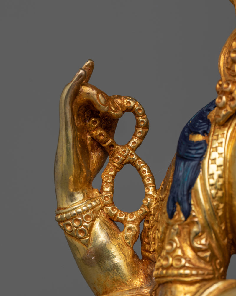 Four Arm Chenrezig Gold Statue | Bodhisattva, embodying the compassion of all Buddhas