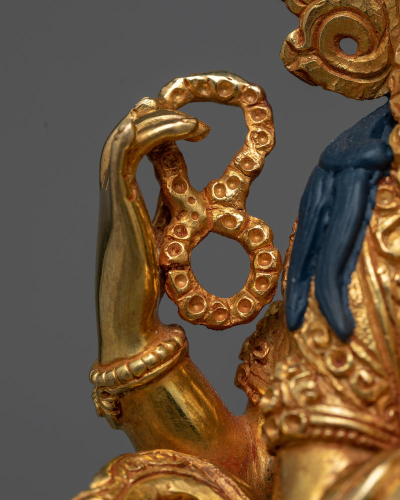 Chenrezig Tibetan Deity Statue | 24K Gold-Gilded Symbol of Compassion