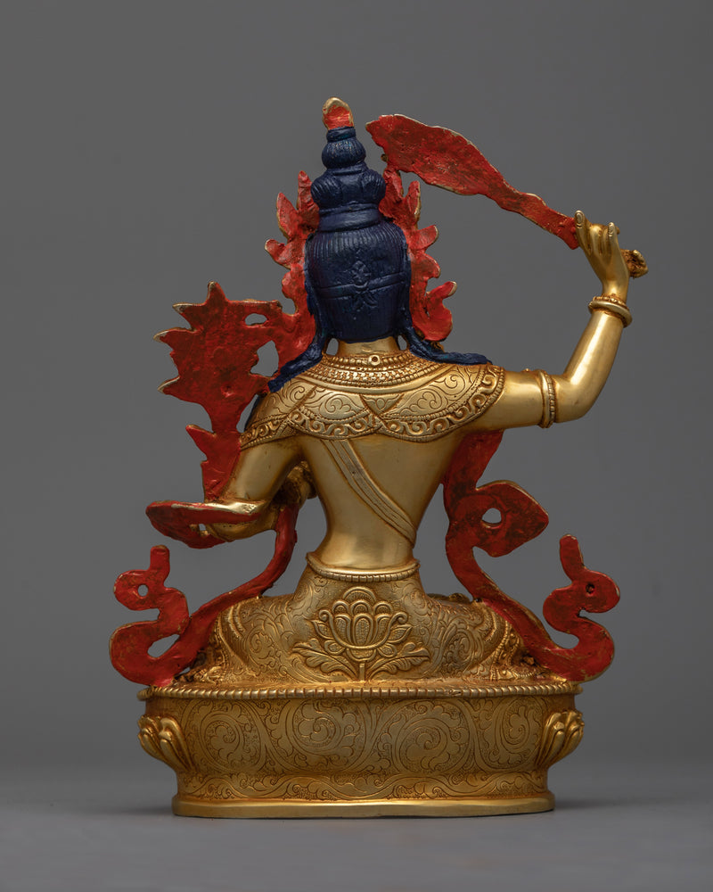 Manjushri Insight Deity Statue | Emblem of Divine Insight