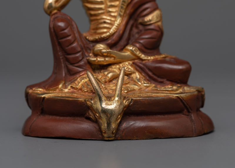 Yogi Milarepa Oxidized Statue | Icon of Ascetic Wisdom