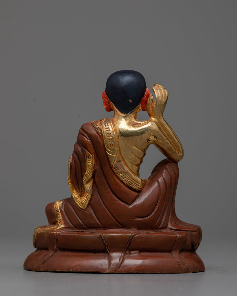 Yogi Milarepa Oxidized Statue | Icon of Ascetic Wisdom