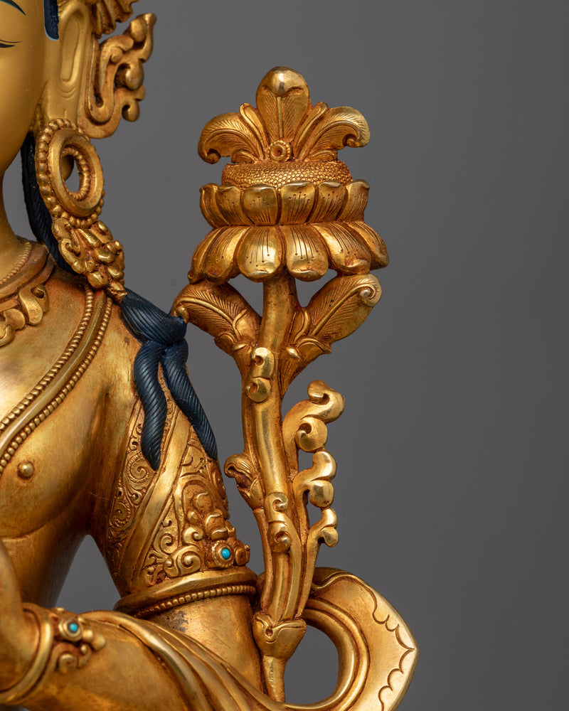 Manjushri: An Insight Wisdom Deity Statue | Sculptural Perfection