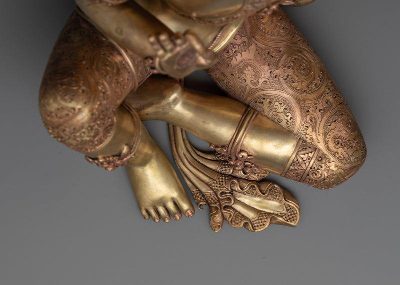 Chenrezig Handcrafted Seated Statue | Embodiment of Universal Compassion