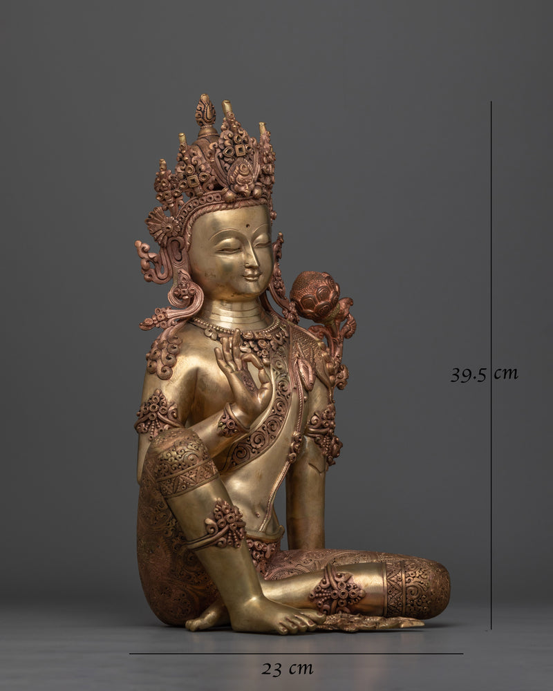 Chenrezig Handcrafted Seated Statue | Embodiment of Universal Compassion