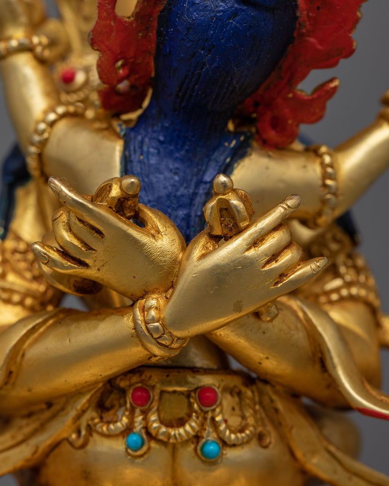 Vajradhara with His Consort Statue | A Symbol of Ultimate Unity and Enlightenment