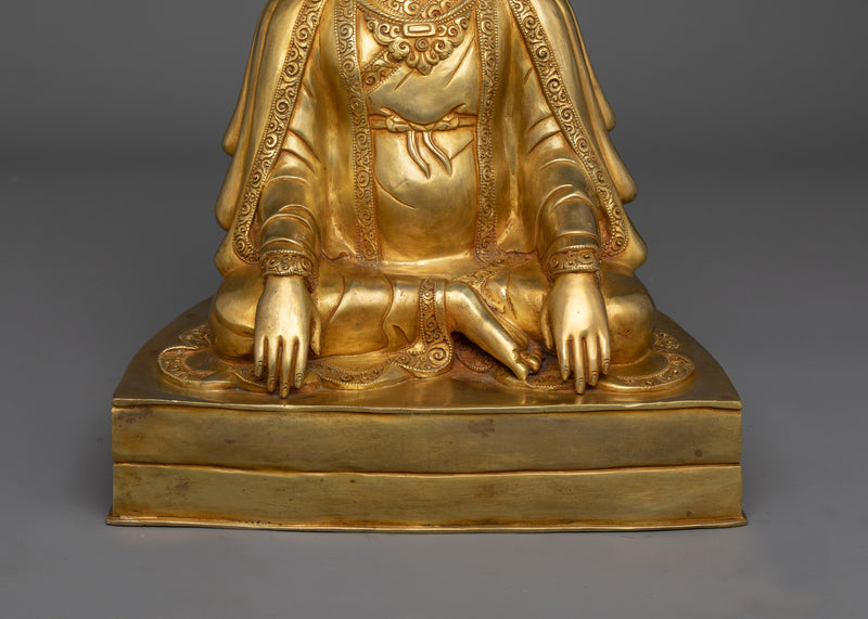 Marpa, a Kagyu Master | Handcrafted Gold Gilded Statue