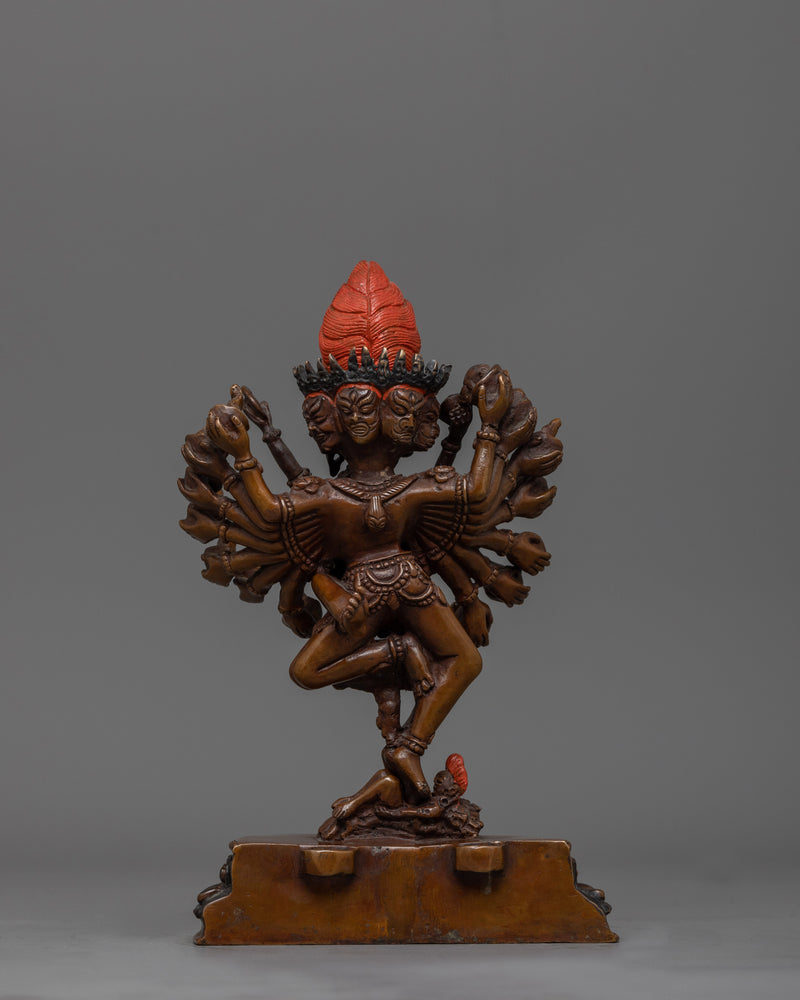 Hevajra Oxidized Statue | Emblem of Esoteric Wisdom