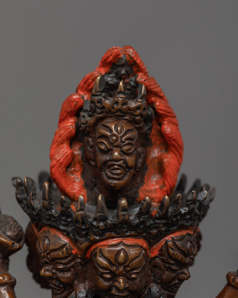 Hevajra Oxidized Statue | Emblem of Esoteric Wisdom