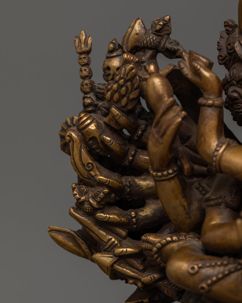 Yamantaka Antique Touch Statue | Conqueror of Death