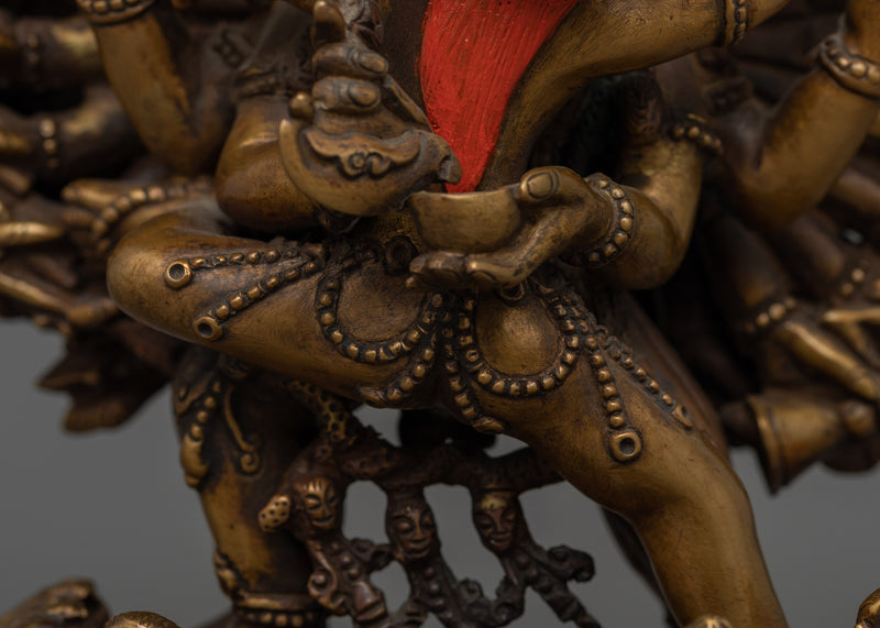 Yamantaka Antique Touch Statue | Conqueror of Death