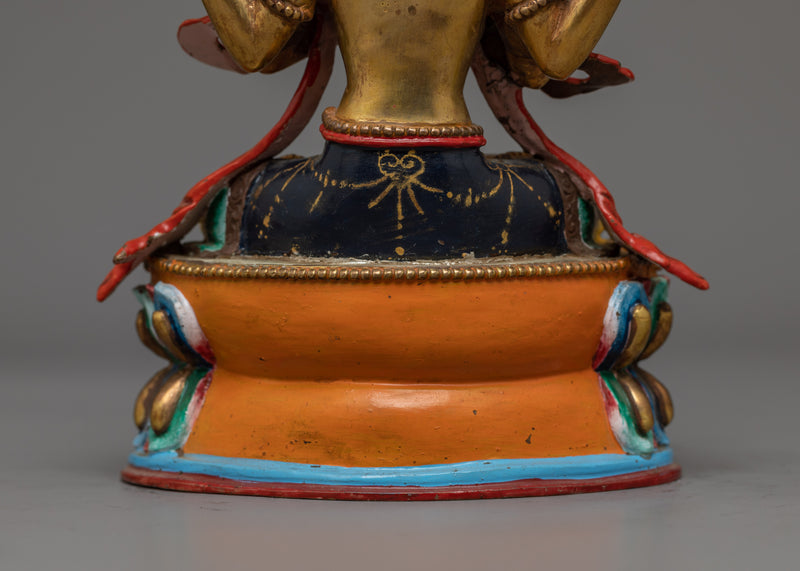 Chenrezig Handcrafted Small Statue | Embodiment of Compassion