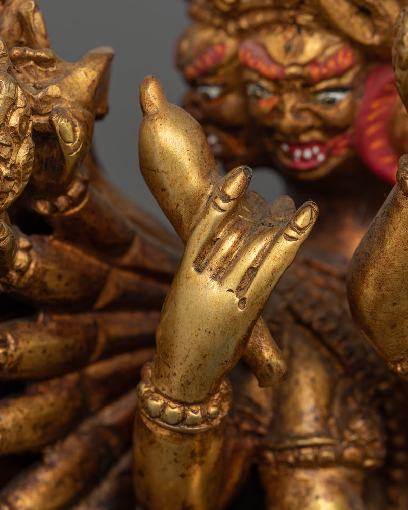 Yamantaka Handmade 30cm Statue | Embodiment of Wrathful Compassion