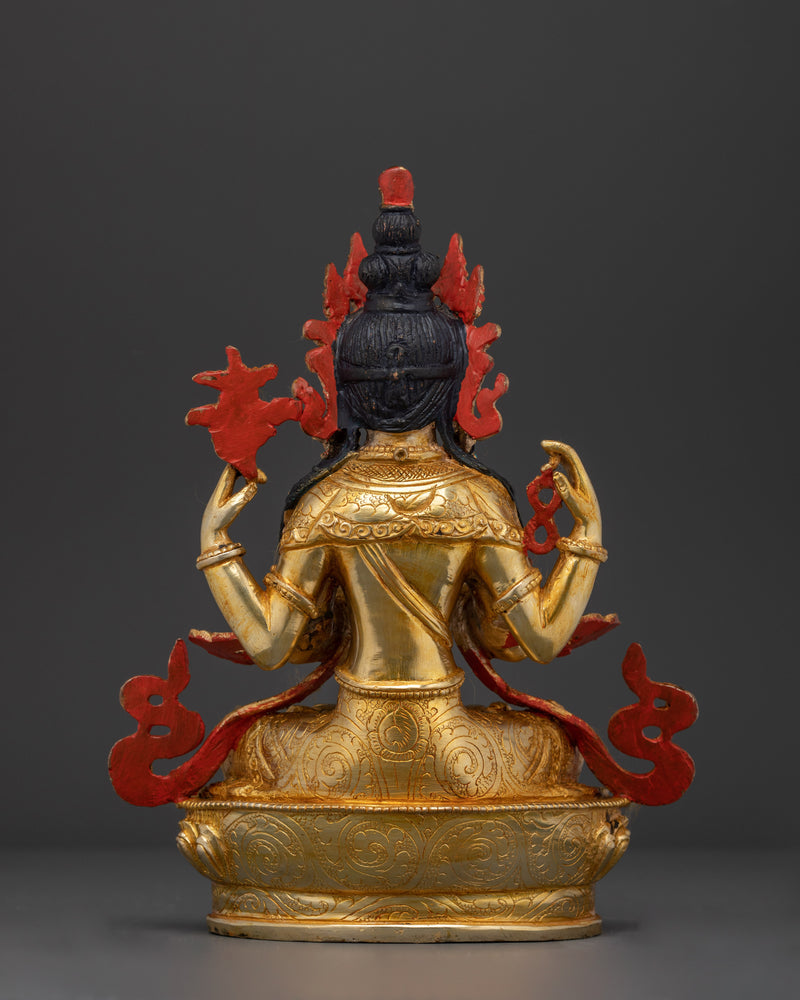 Chenrezig Handmade 22cm Statue | Embodiment of Compassion