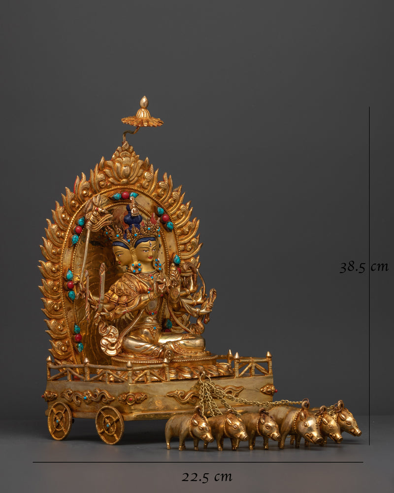 Marichi Handmade Gold Gilded Statue | Radiance of the Dawn