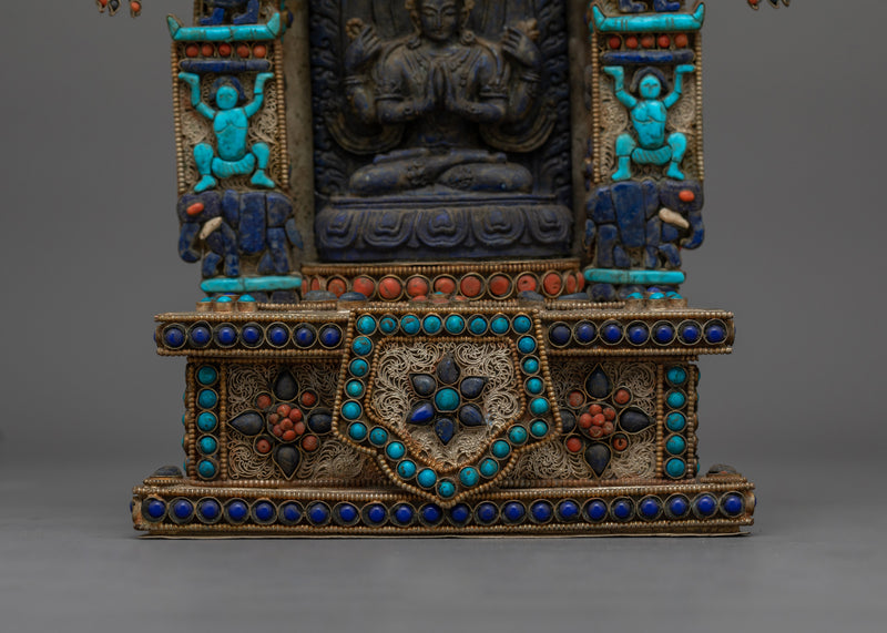 Chenrezig Stone Statue | A Sacred Embodiment of Compassion