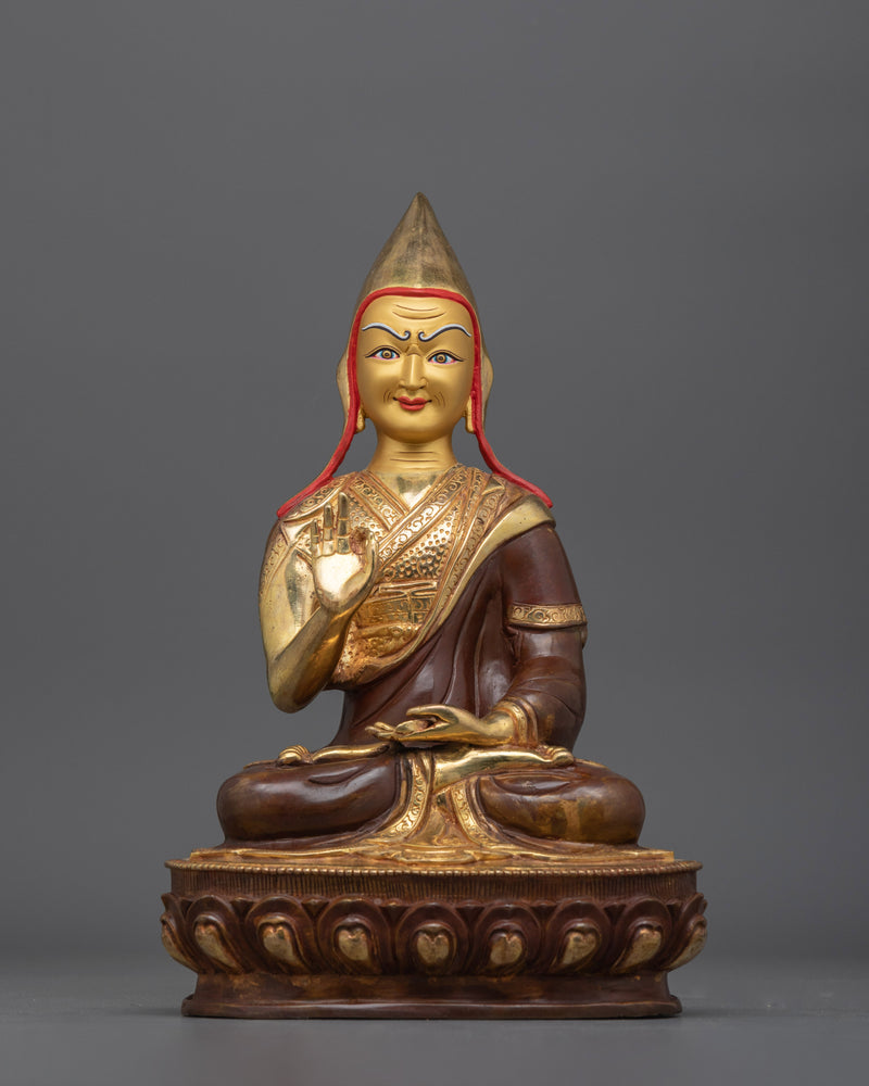 The Master of Enlightenment with Disciples | Tsongkhapa Statue Set