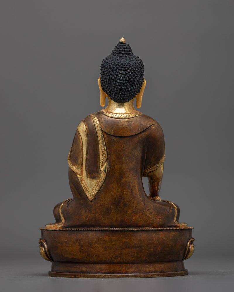 The Enlightened One for Your Sacred Space | Shakyamuni Buddha Copper Statue