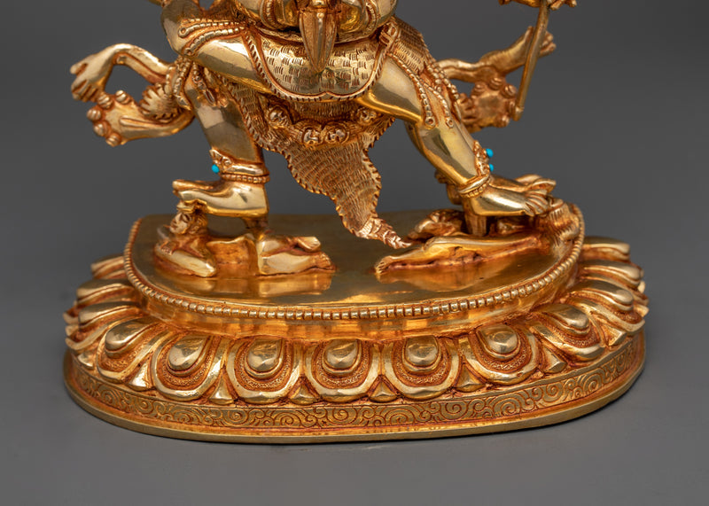 Vajrakilaya with Consort Copper Statue | The Fierce Protector and Remover of Obstacles