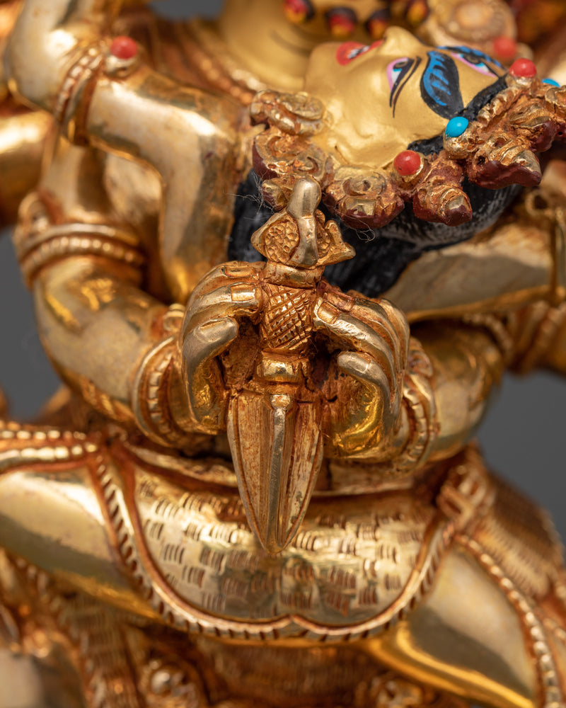 Vajrakilaya with Consort Copper Statue | The Fierce Protector and Remover of Obstacles