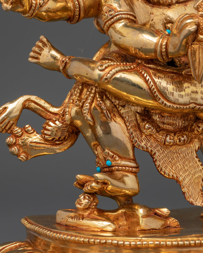 Vajrakilaya with Consort Copper Statue | The Fierce Protector and Remover of Obstacles