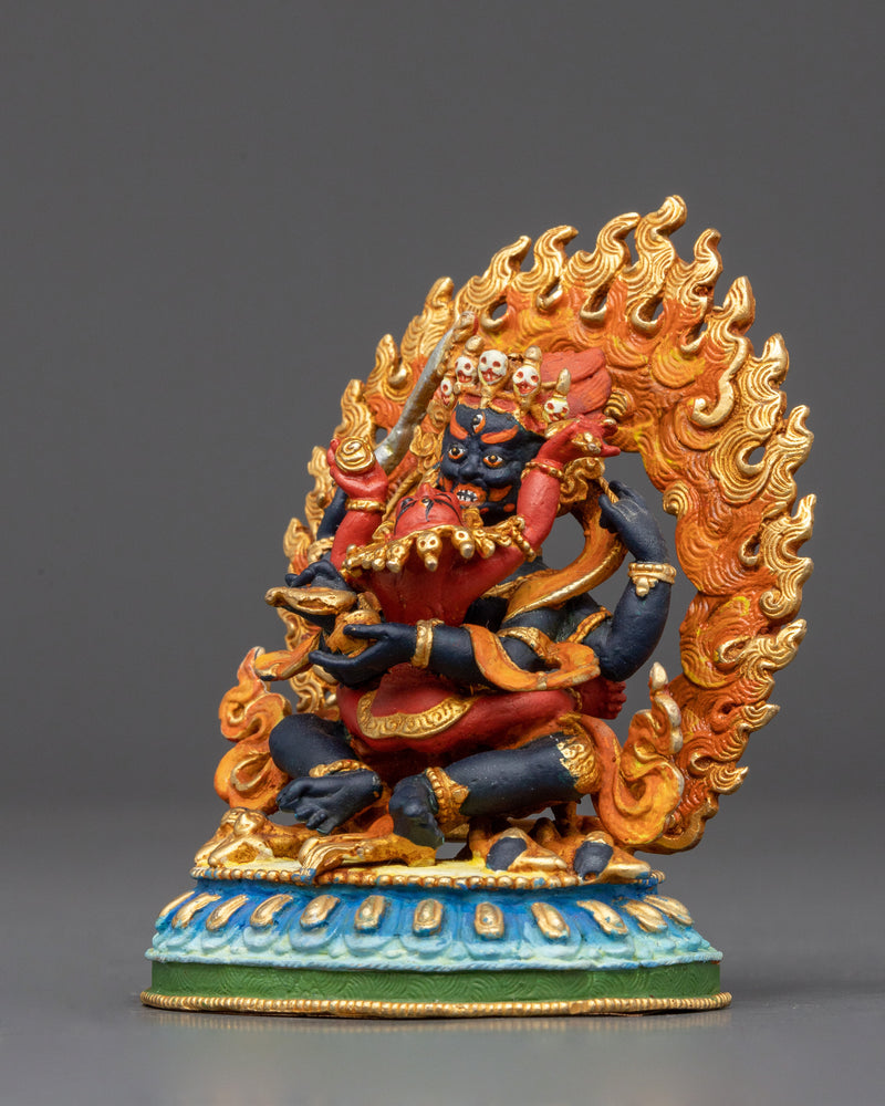 four-armed-mahakala-with-consort-statue