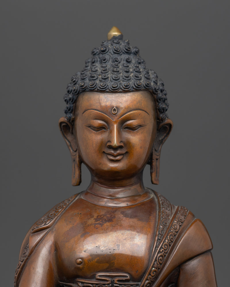 Source of Compassion Medicine Buddha Statue | The Supreme Healer Oxidized Scuplture