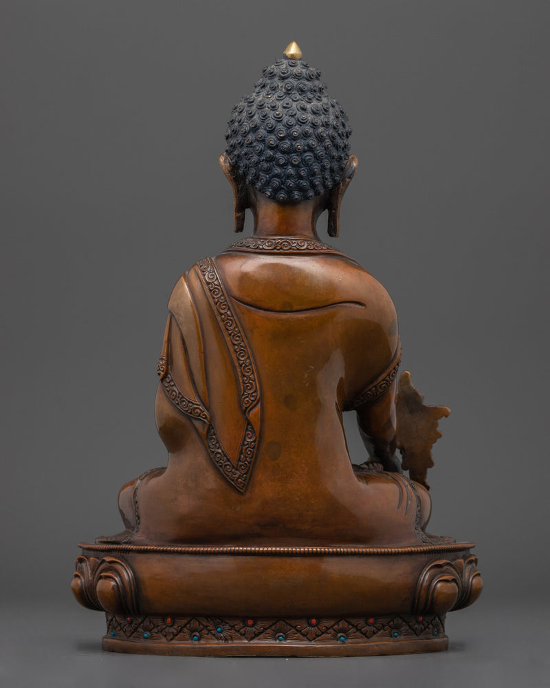 Source of Compassion Medicine Buddha Statue | The Supreme Healer Oxidized Scuplture