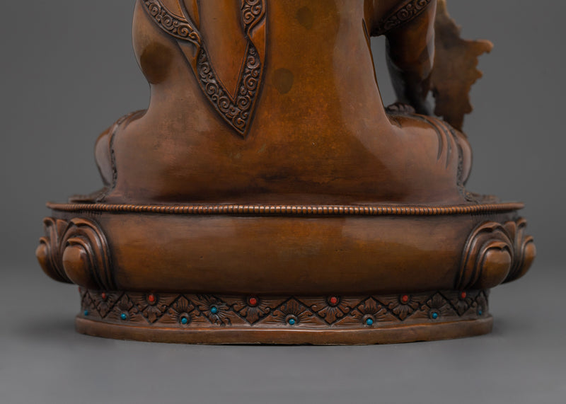 Source of Compassion Medicine Buddha Statue | The Supreme Healer Oxidized Scuplture