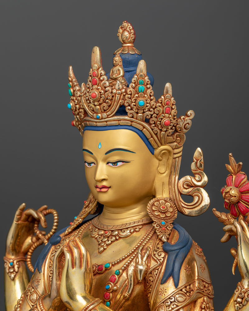 Sympathetic Chenrezig Buddha | Sacred Dharma Decor