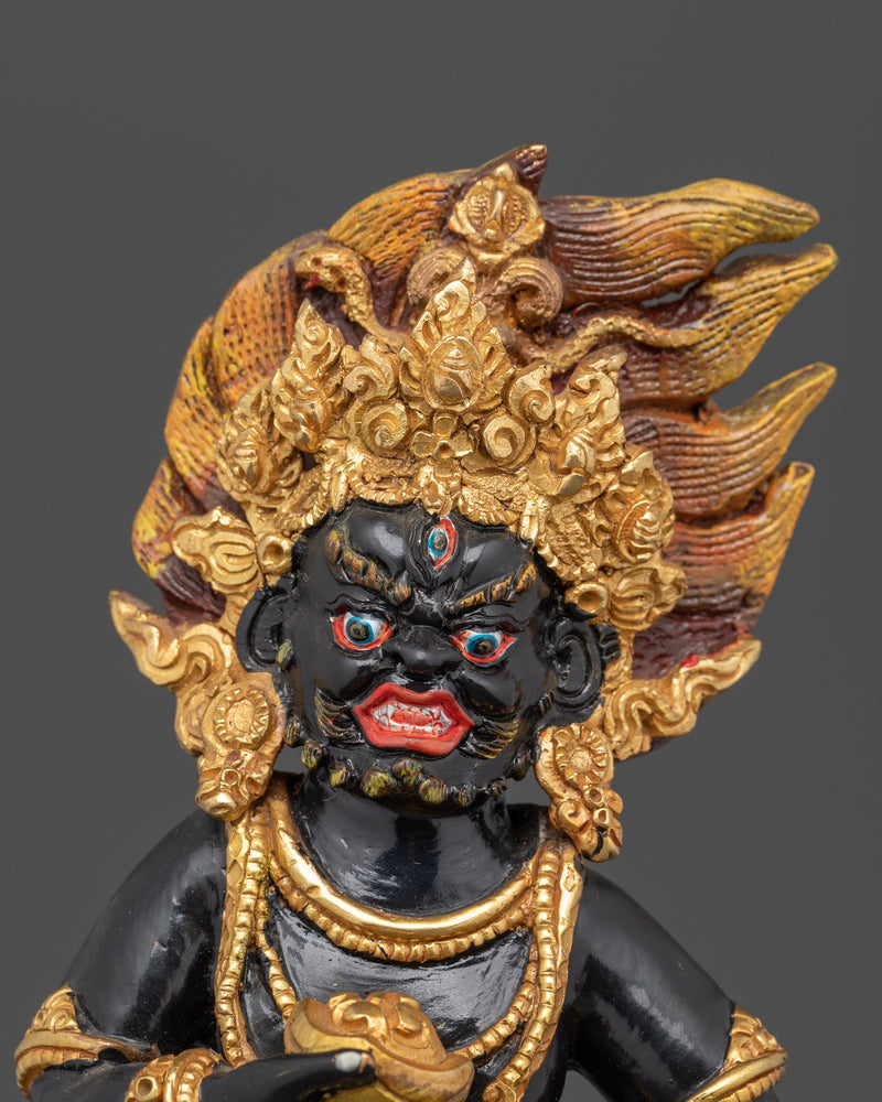 The Protector of Wealth and Abundance | Black Dzambhala Statue