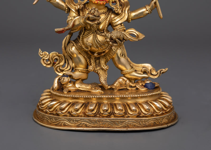 Black Dzambhala Precious Golden Deity | God of Wealth